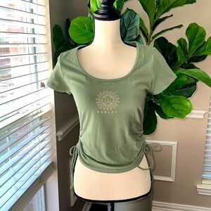 HURLEY Juniors Side Ruched Top